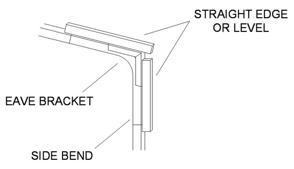 Installing Corner or Eave Brackets